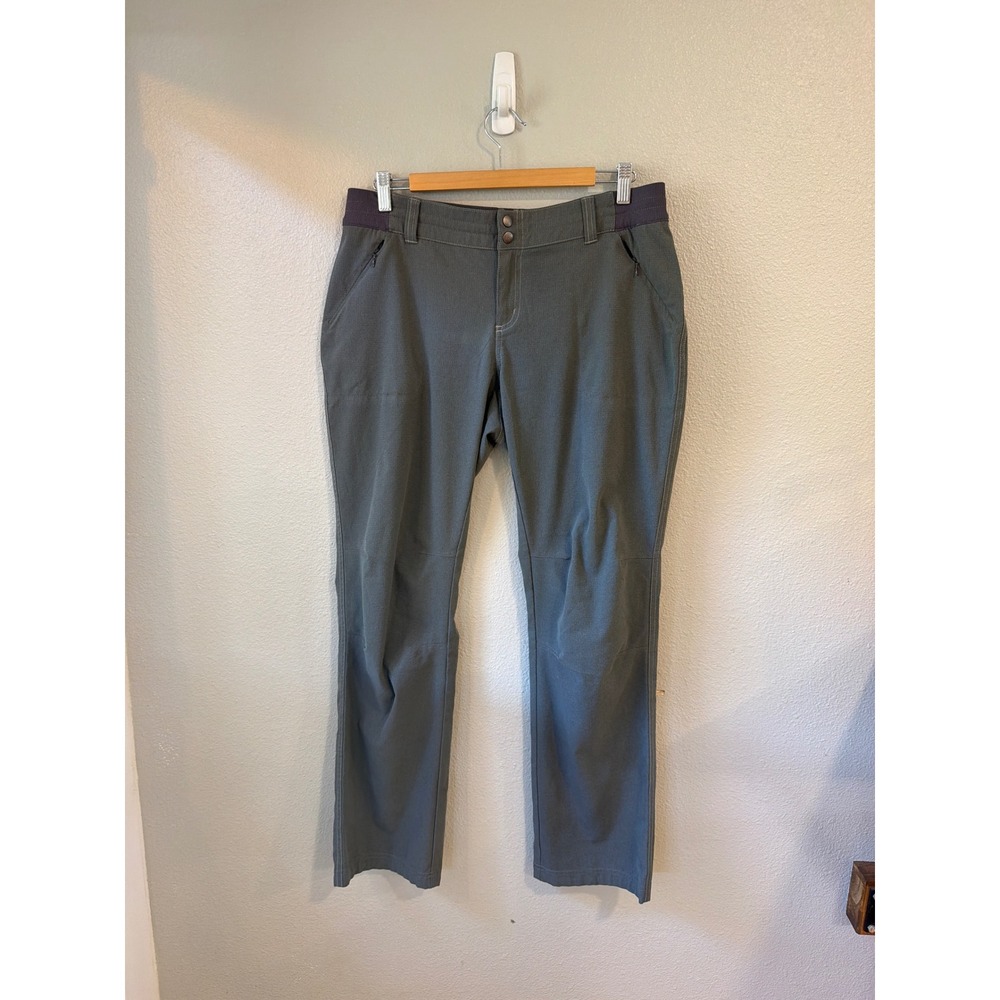 Kuhl Hiking Pants Womens 12 REG Dark Gray Stretch Ripstop Trail Travel Gorpcore